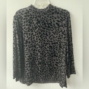 Rag & Bone Gia Silk Leopard Blouse (size M)